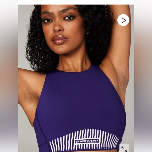 Savage X Fenty XCCENTUATE MEDIUM-IMPACT LONGLINE SPORTS BRA - Picture 2 of 16